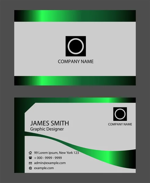 Colorful business card template — Stock Vector