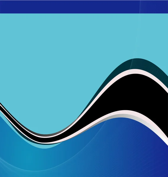 Abstract blue waves background — Stock Vector