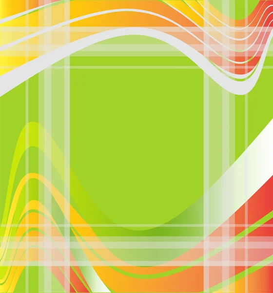 Abstract wave green background — Stock Vector