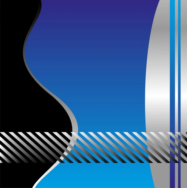 Vecteur de fond vague bleue — Image vectorielle