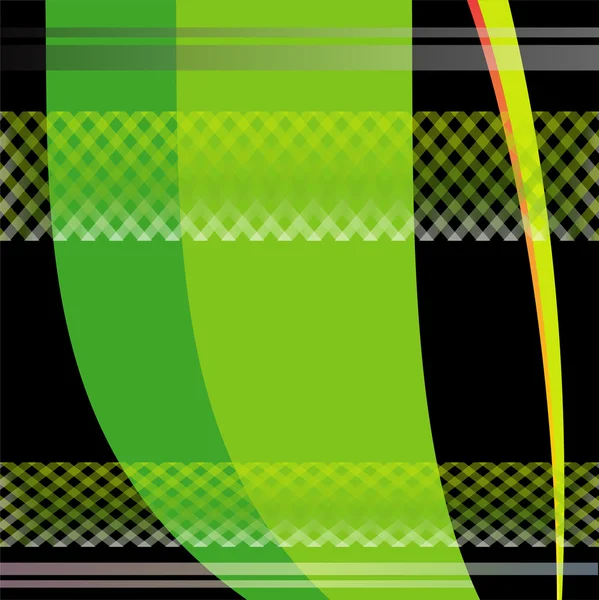 Green wavy background vector — Stock Vector