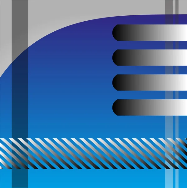 Elégant fond bleu ondulé vecteur — Image vectorielle