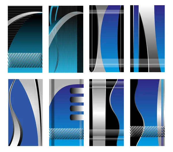 Abstract vector business background banner beautiful blue wave — Stock Vector