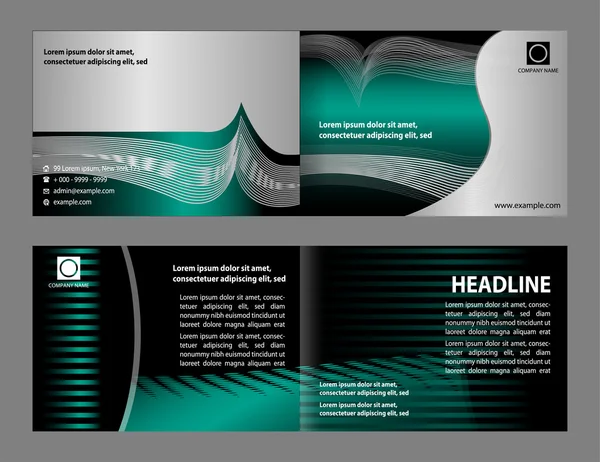 Rode vector brochure boekje dekking ontwerp templates-collectie — Stockvector