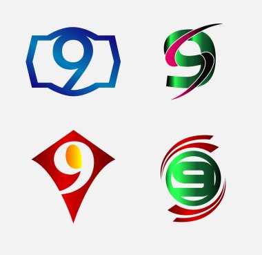6 numaralı logosunu görmeniz gerekir. Vektör logo tasarım.