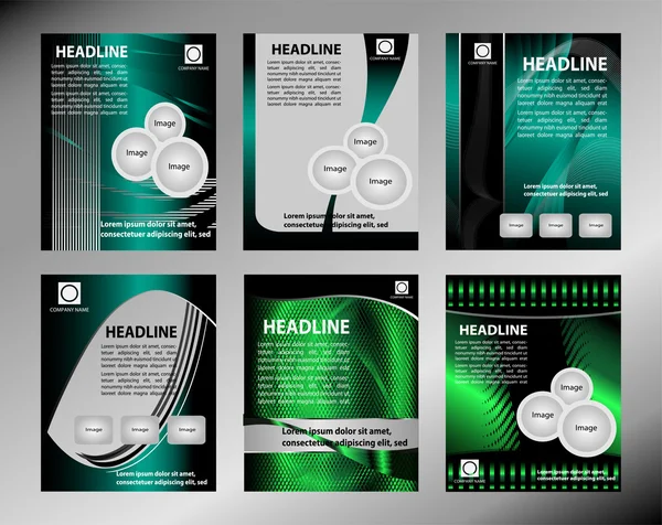 Modèle de dépliant d'affaires ou bannière d'entreprise, conception de brochure pour l'impression, l'édition — Image vectorielle