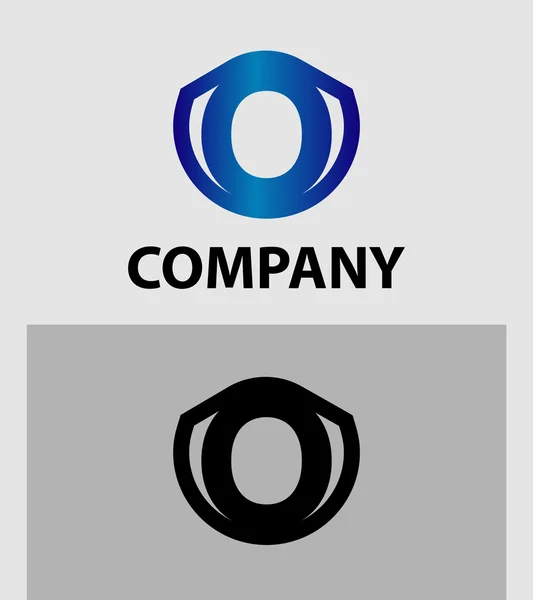 Lettre O logo. Conception vectorielle de logotype Alphabet — Image vectorielle