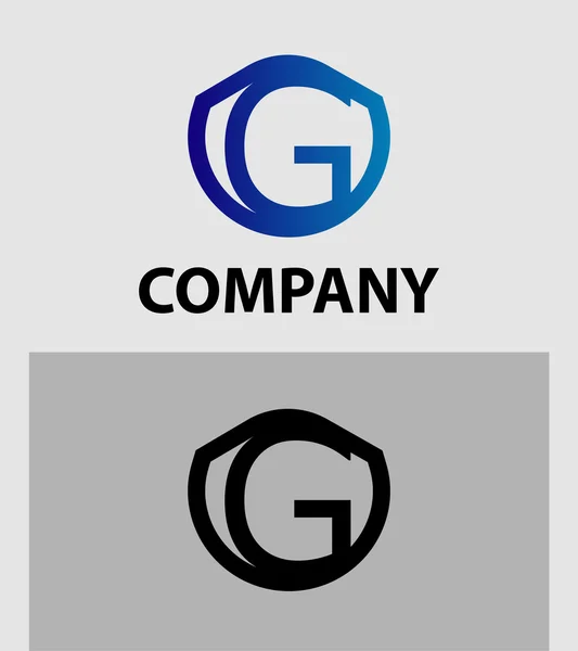 Корпоративний логотип G Letter шаблон векторного дизайну компанії — стоковий вектор