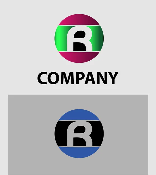 Buchstabe r logo icons set vektor graphic design — Stockvektor