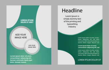 Vektör tasarım broşür şablonu