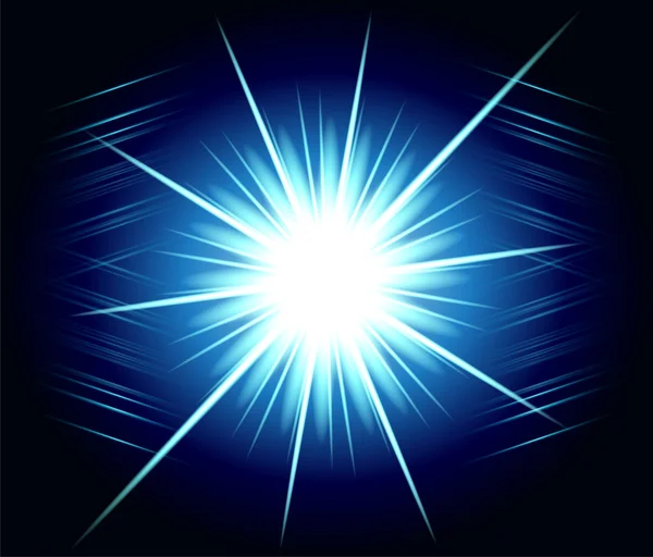 Éclatement bleu Fond explosif — Image vectorielle