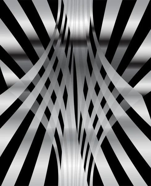 Абстрактна сітка хвиляста лінія чорний фон — стоковий вектор