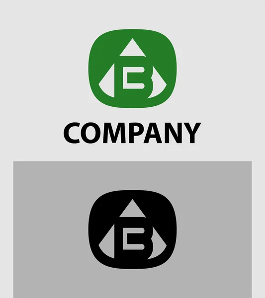 B Carta Logo Ícone Design Elemento modelo —  Vetores de Stock