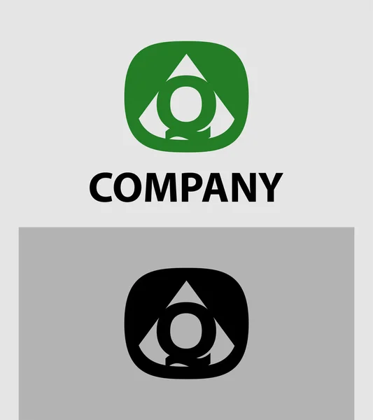 Letter Q embleem symbool. Creatief corporate concept. — Stockvector