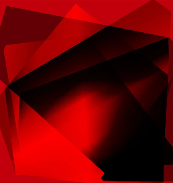 Fundo geométrico vermelho abstrato. Ilustração vetorial — Vetor de Stock