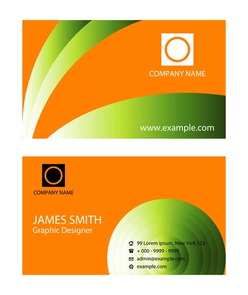 Modern Business Card Set — Stock Vector