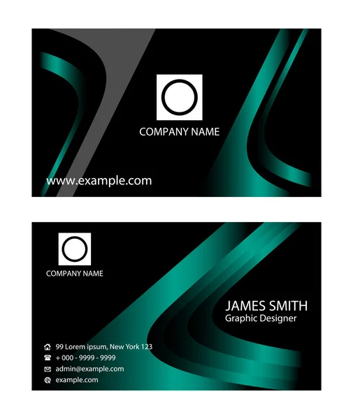 Templates for Business Card — Stock Vector