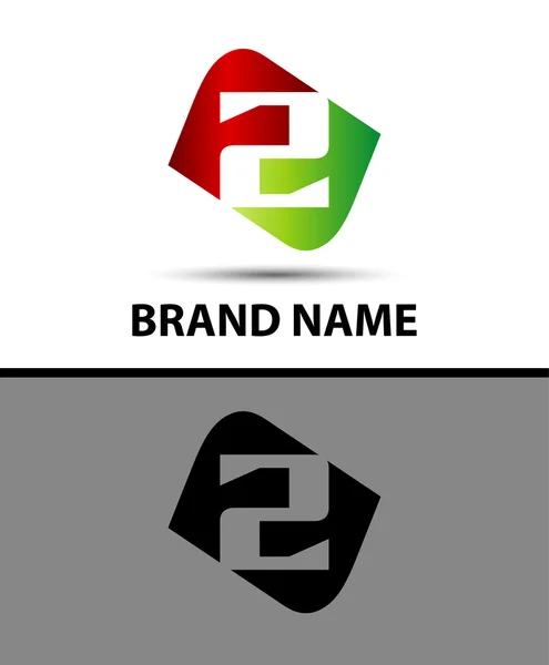 2 numaralı logosu — Stok Vektör