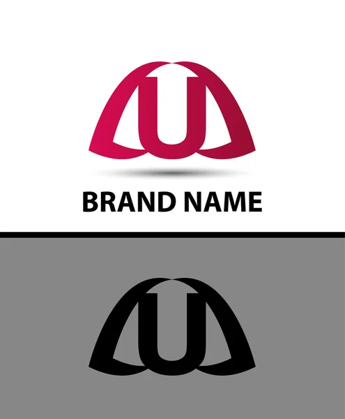 Letter u logo icon design — Stock Vector