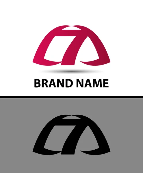 7 numer siedem logo, symbol, ikona — Wektor stockowy