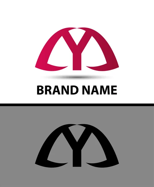 Buchstabe Y Logo-Symbol Design-Vorlagen-Elemente — Stockvektor
