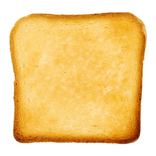 Beyaz Zemin Üzerinde Tost Ekmeği Üst Görünüm — Stok fotoğraf
