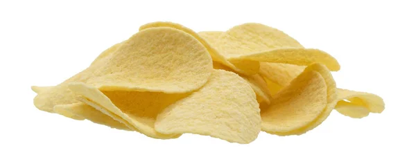 Potato Chips Isolated White Background Closeup View — Stock Photo, Image