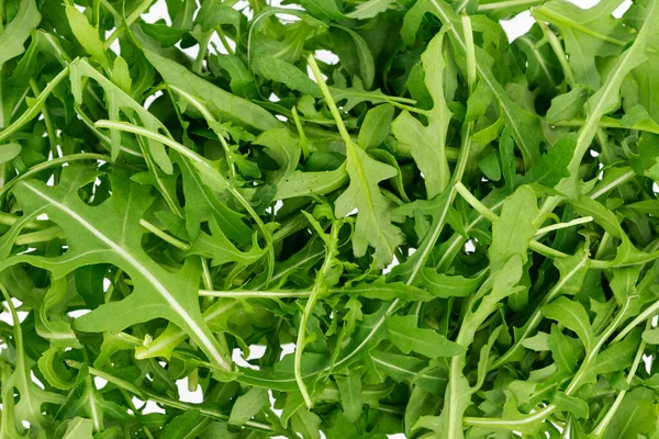 Background Fresh Green Arugula Close Fresh Arugula Salad — Stock Photo, Image