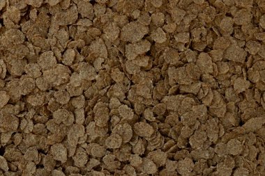 Mısır gevreği arka plan yakın çekim, sağlıklı kahvaltı konsepti, üst manzara