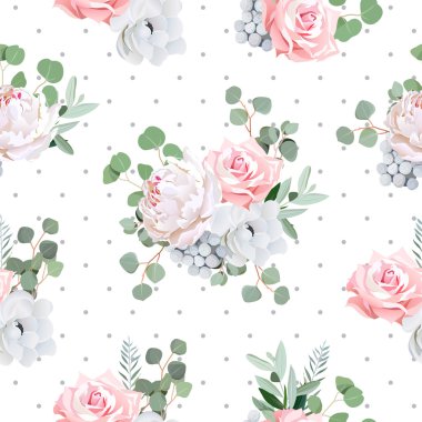 Gül, Şakayık, anemon çiçeği, brunia çiçekler ve AB hassas demetleri