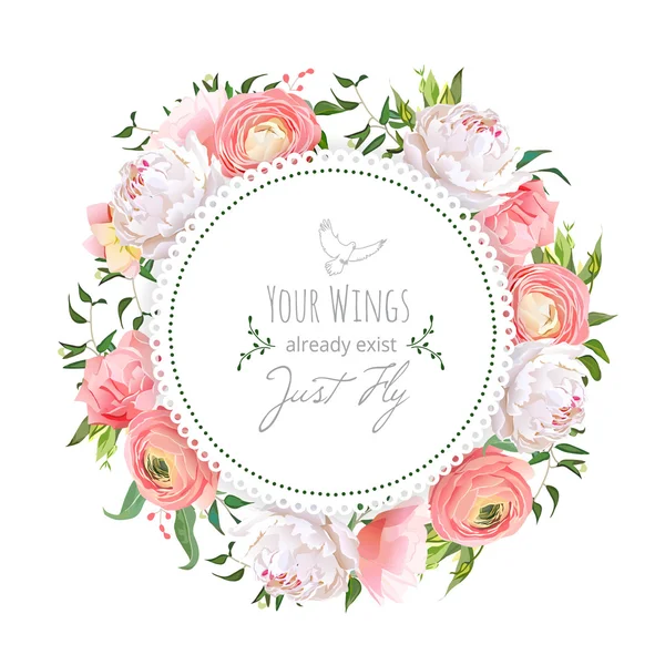 Düğün Düğünçiçeği, Şakayık, gül, karanfil, yeşil bitkiler yuvarlak v