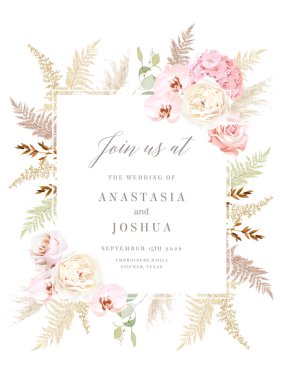 Lüks bej renkli trend vektör tasarımı kare çerçeve