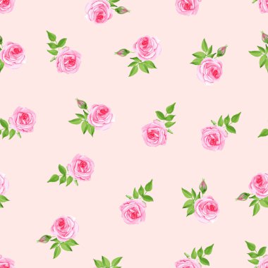 Narin gül sulu boya Dikişsiz vektör yazdırma