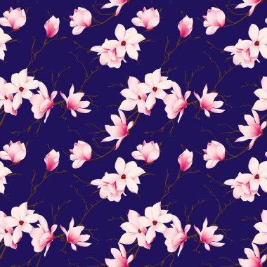 Bahar Manolya sorunsuz vektör desen