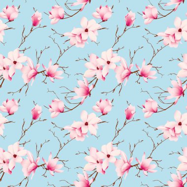 Bahar Manolya sorunsuz vektör desen