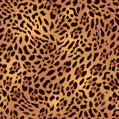 Safari leopar kürk sorunsuz desenli