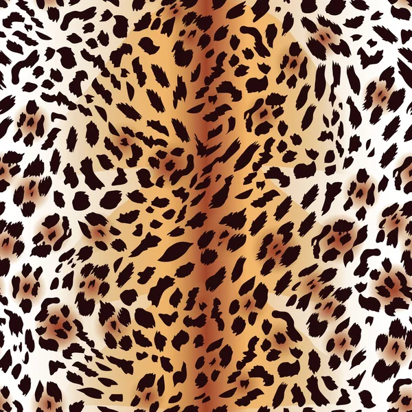 Amur leopard fur seamless print — Stock Vector