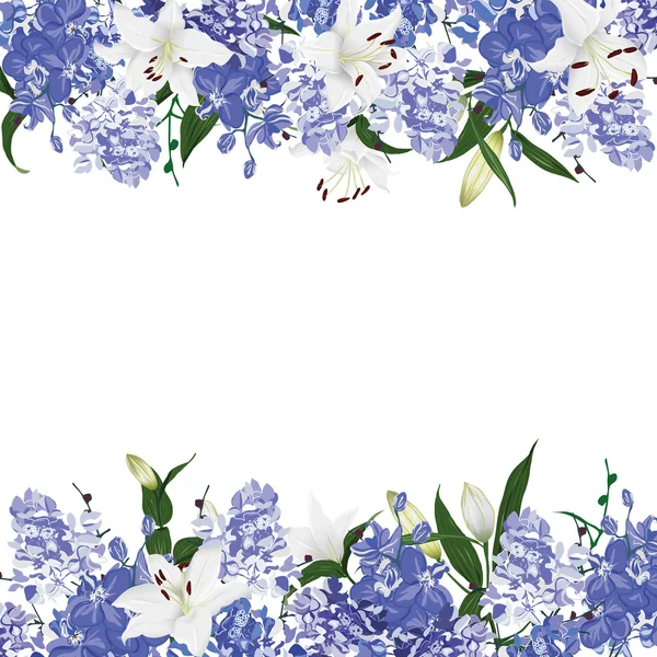 Tarjeta vectorial ornamento floral — Vector de stock