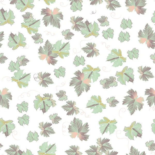 Fantasy leaves seamless pattern — Stock Vector