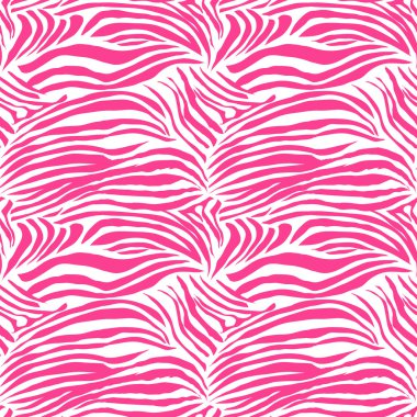 Glamour zebra hayvan sorunsuz vektör yazdırma