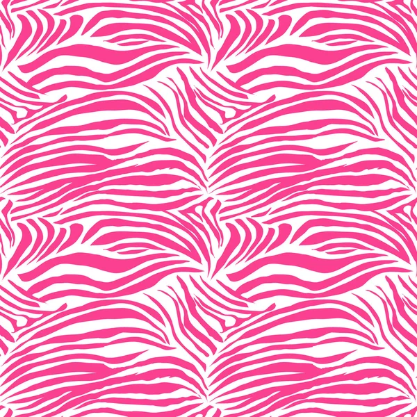 Glamour zebra animal seamless vector print — Stock Vector