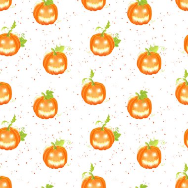 Mutlu Jack o fener noktalı zemin sorunsuz vektör üzerinde pıtırtı