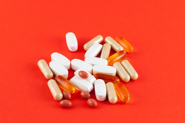 Varie pillole di supplemento — Foto Stock