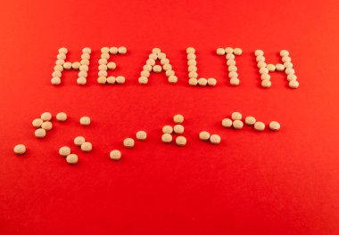 Ek haplarla yazılı sağlık kelime