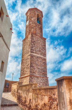 castelsardo eski şehrin güzel sokakları