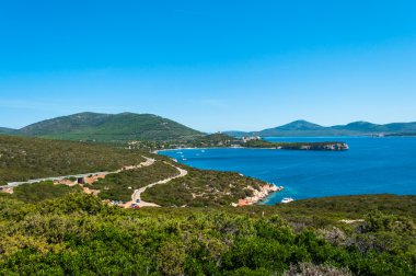 Sardinya kıyılarında peyzaj