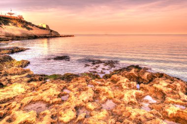 Sahil, Sardinya, porto torres, balai plaj manzara