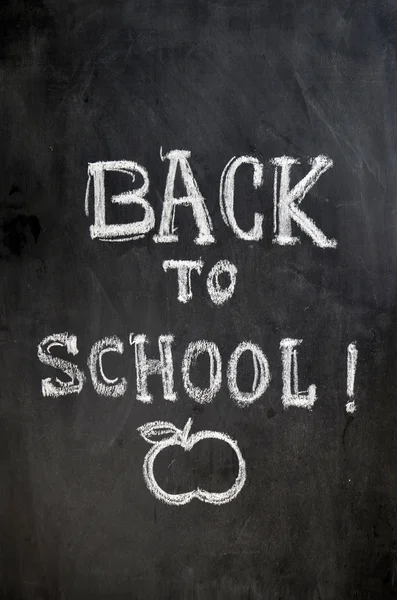 Back to school background, chalk painted