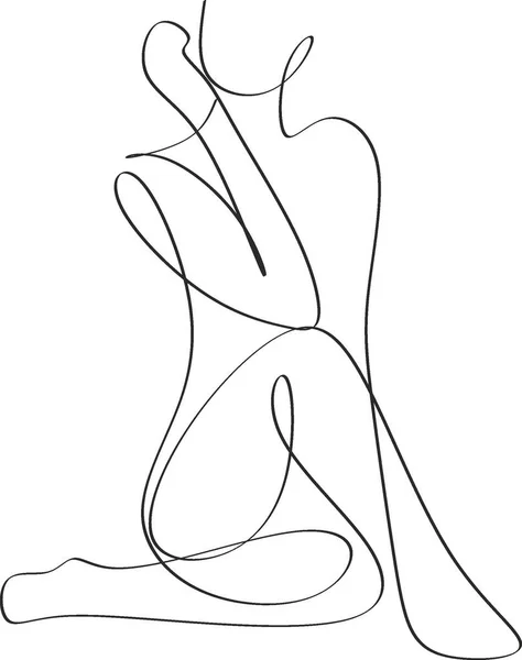 Gerçeküstü Kadın Süreklilik çizgisi, set yüzleri ve saç stili çizimi, moda konsepti, kadın güzellik minimalisti, vektör çizimi oldukça seksi. Çağdaş portre