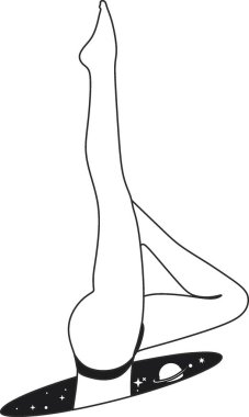 Kadın Yüzü Tek Çizgili Vektör Çizimi. Soyut Kadın Yüzlü Biçim Şablonu. Modern Minimalist Basit Doğrusal Stil. Güzellik Moda Tasarımı